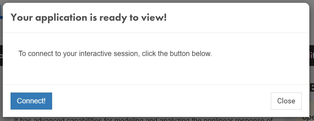 OpenSeesIVMconnect